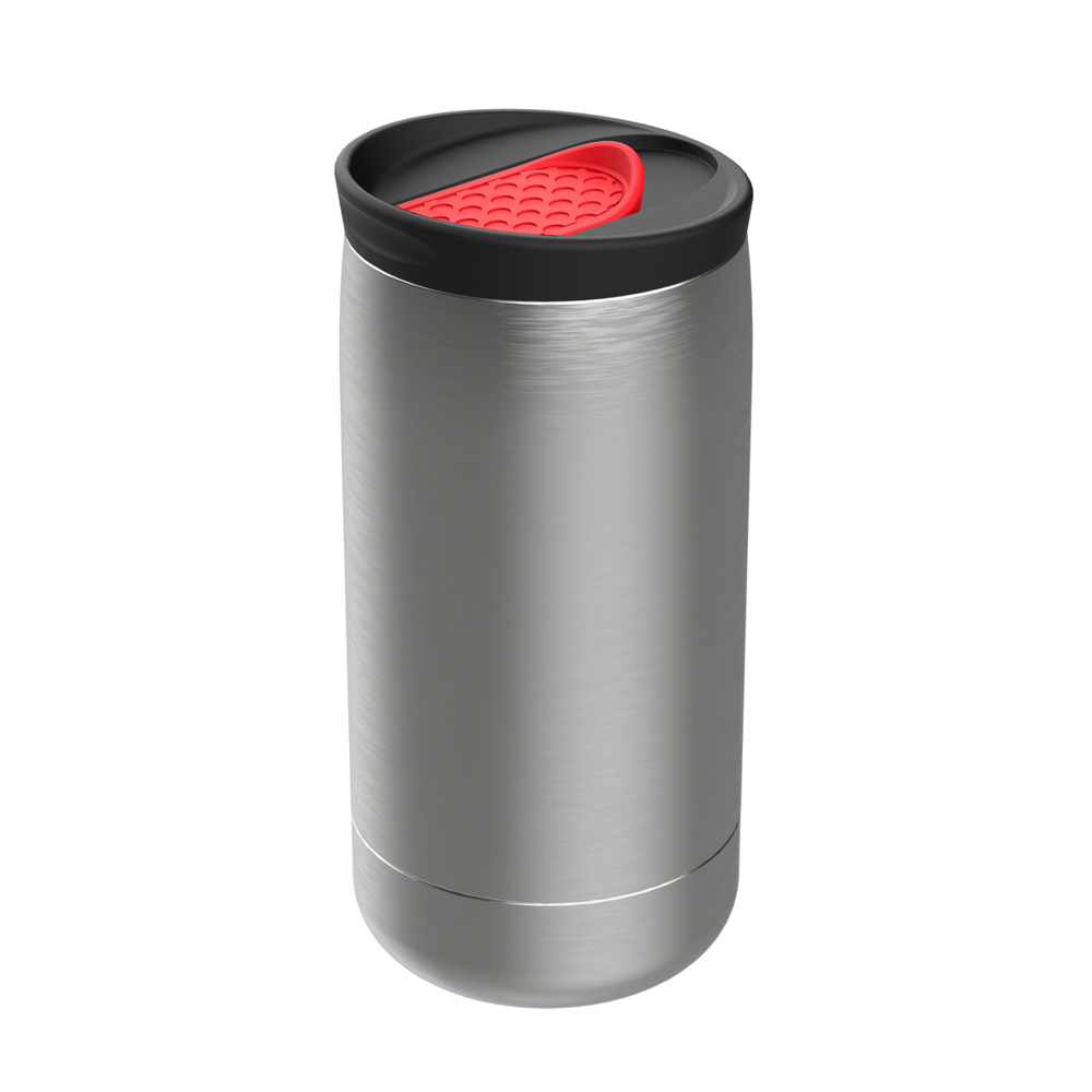 Thermobecher RETUMBLER-myNIZZA - schwarz, silber, rot