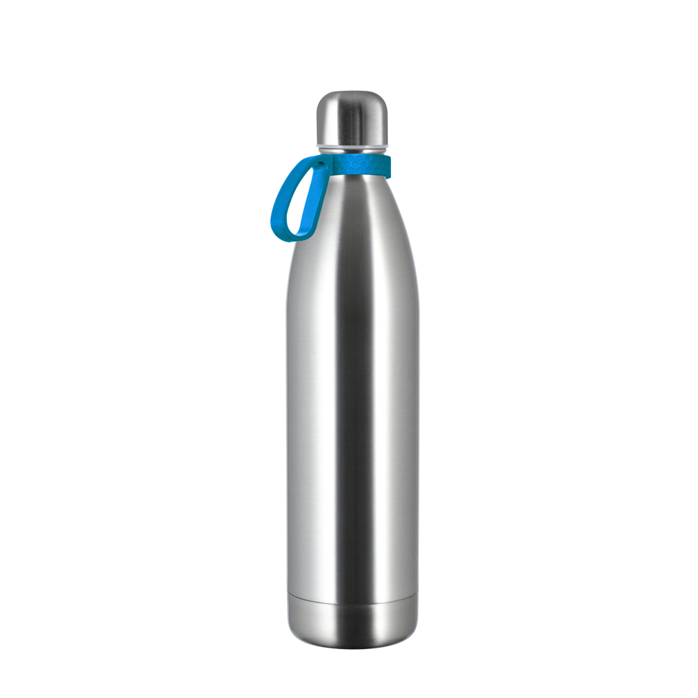 Thermotrinkflasche RETUMBLER-NIZZA XL - silber, cyan