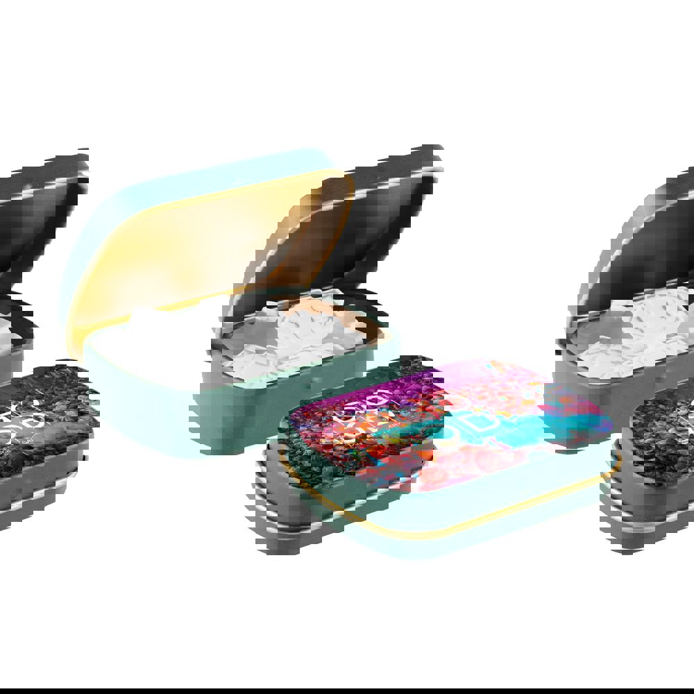 Mini Klappdeckeldose mit Form Pfefferminz