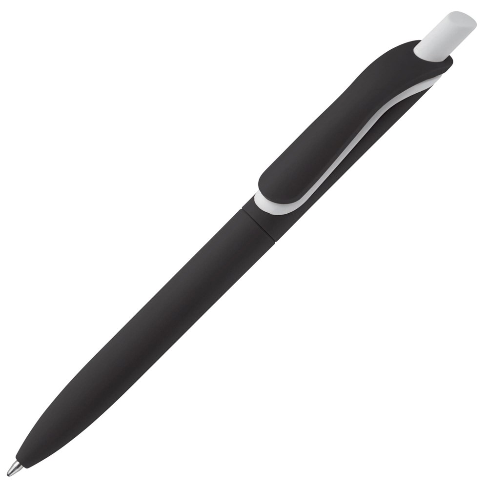 Kugelschreiber ClickShadow softtouch R-ABS - schwarz
