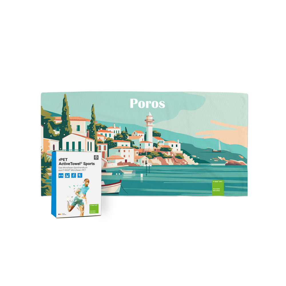 rPET ActiveTowel® Sports 80x40 cm mit Standard-Schuber, All-Inclusive-Paket