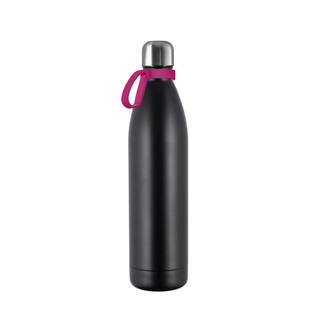 Thermotrinkflasche RETUMBLER-NIZZA XL - schwarz, silber, magenta