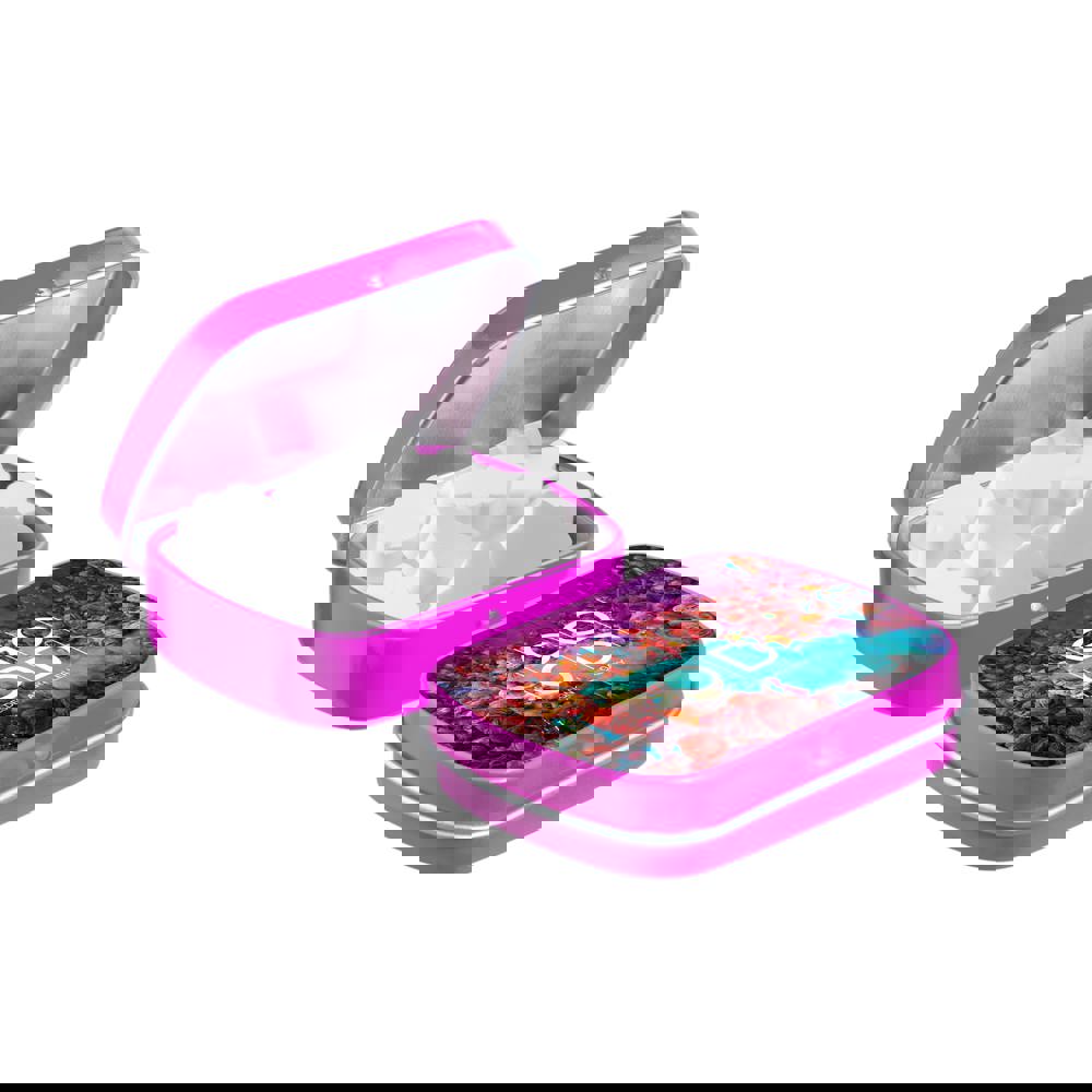 Mini Klappdeckeldose mit Form Pfefferminz - Fuchsia