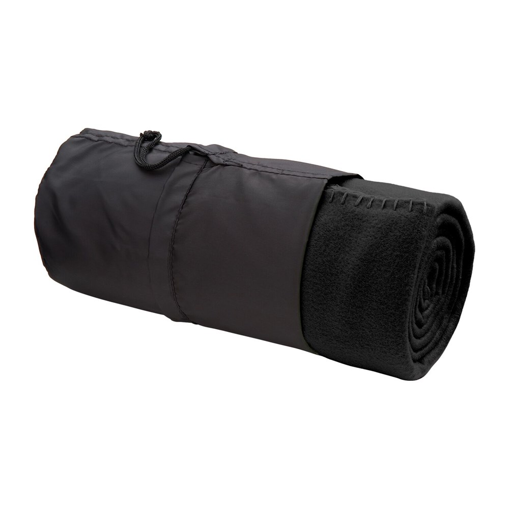 Fleecedecke Basic schwarz - 120 x 150 cm, 180 g/m²