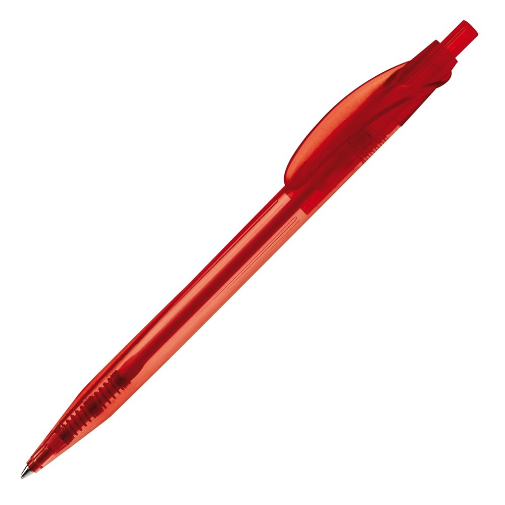 Kugelschreiber Cosmo Transparent - Transparent / Rot