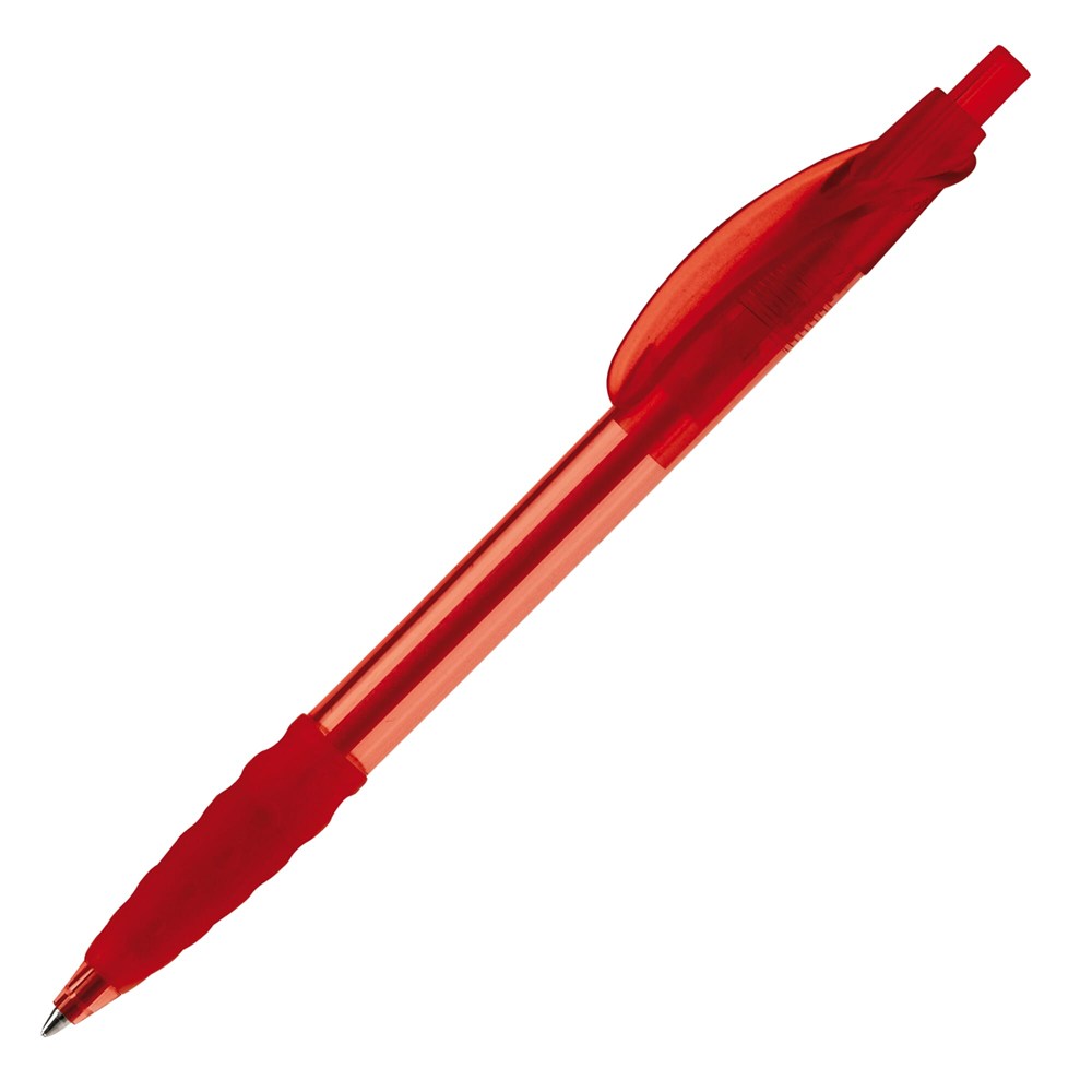 Kugelschreiber Cosmo Transparent - Transparent / Rot
