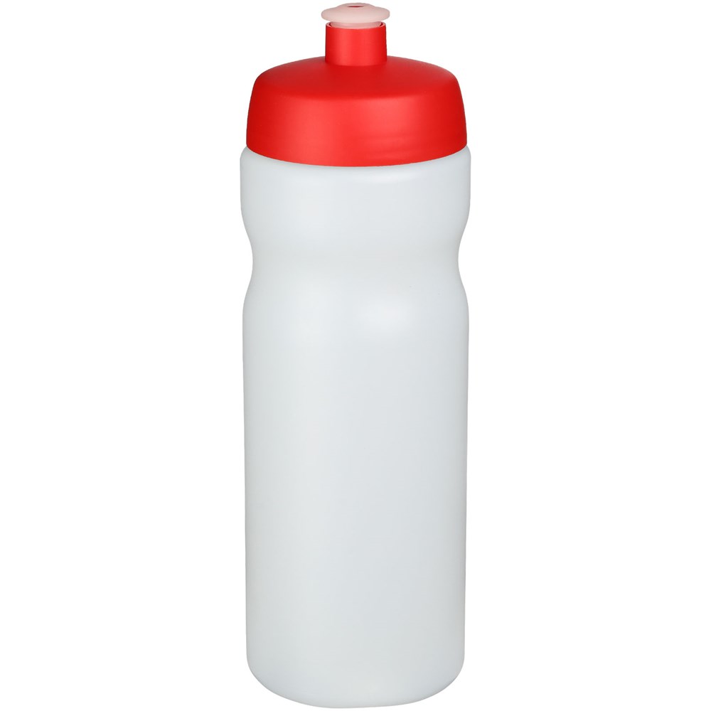 Baseline® Plus 650 ml Sportflasche - rot, transparent weiss