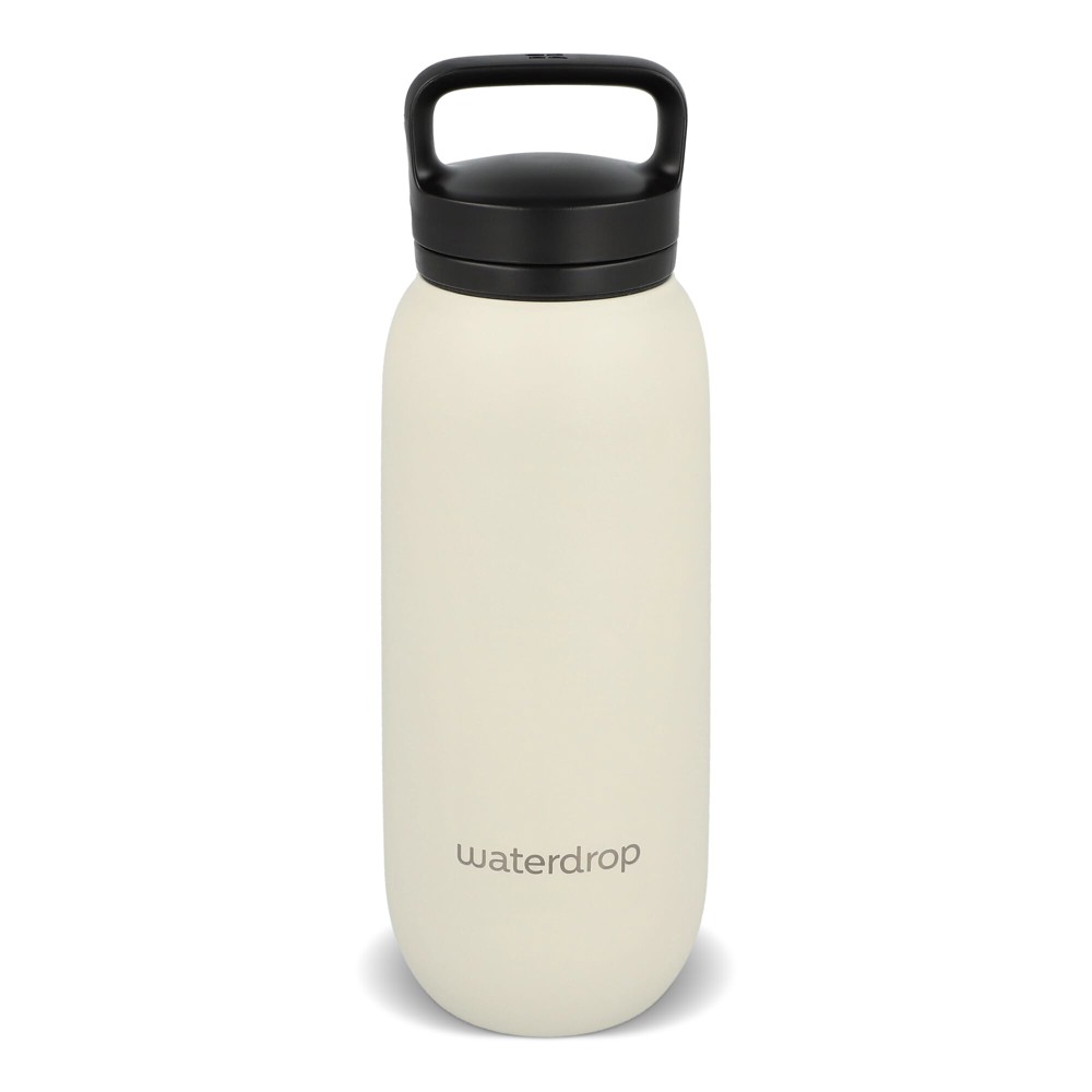 Waterdrop Allround-Thermoflasche mit Trinkaufsatz 600 ml - Beige