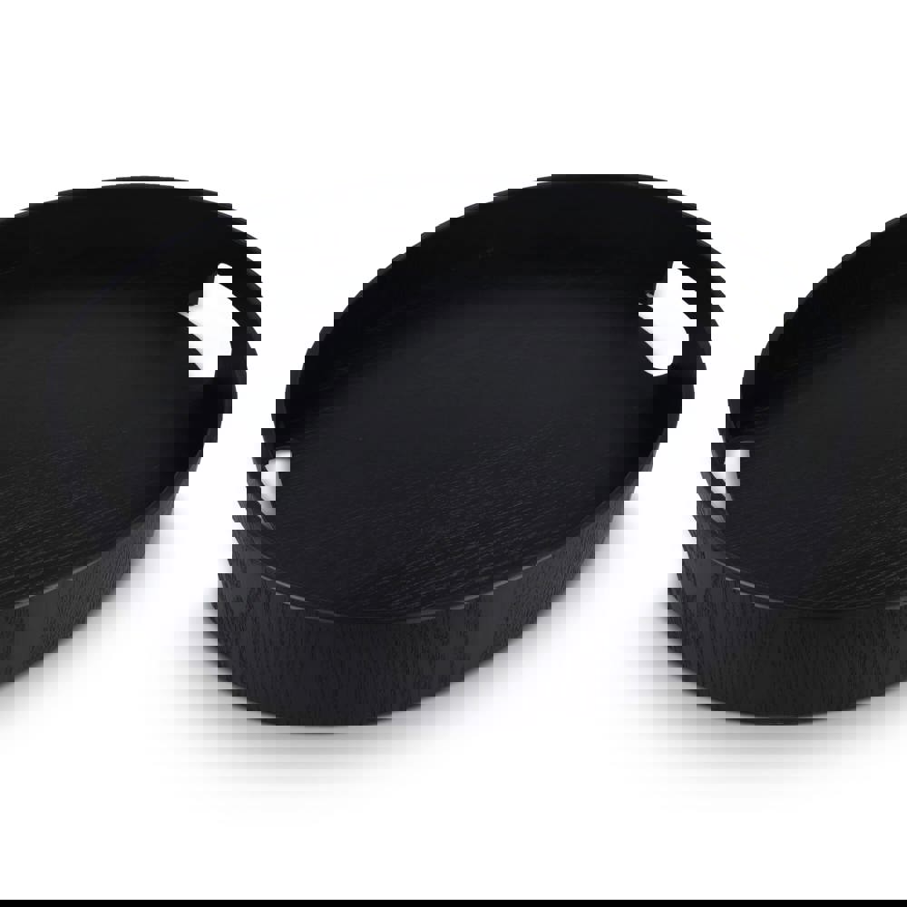 Sagaform Hanna Rundes Tablett 35 cm - schwarz