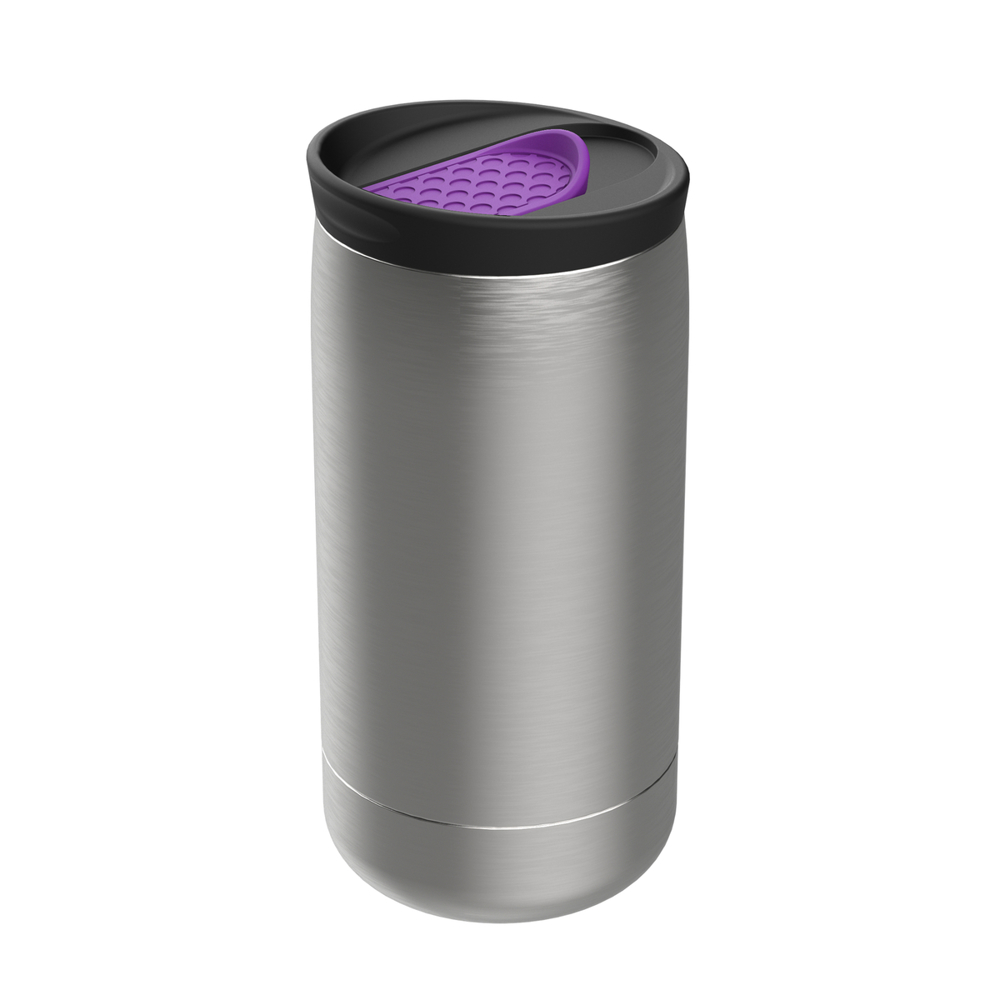 Thermobecher RETUMBLER-myNIZZA - schwarz, silber, lila