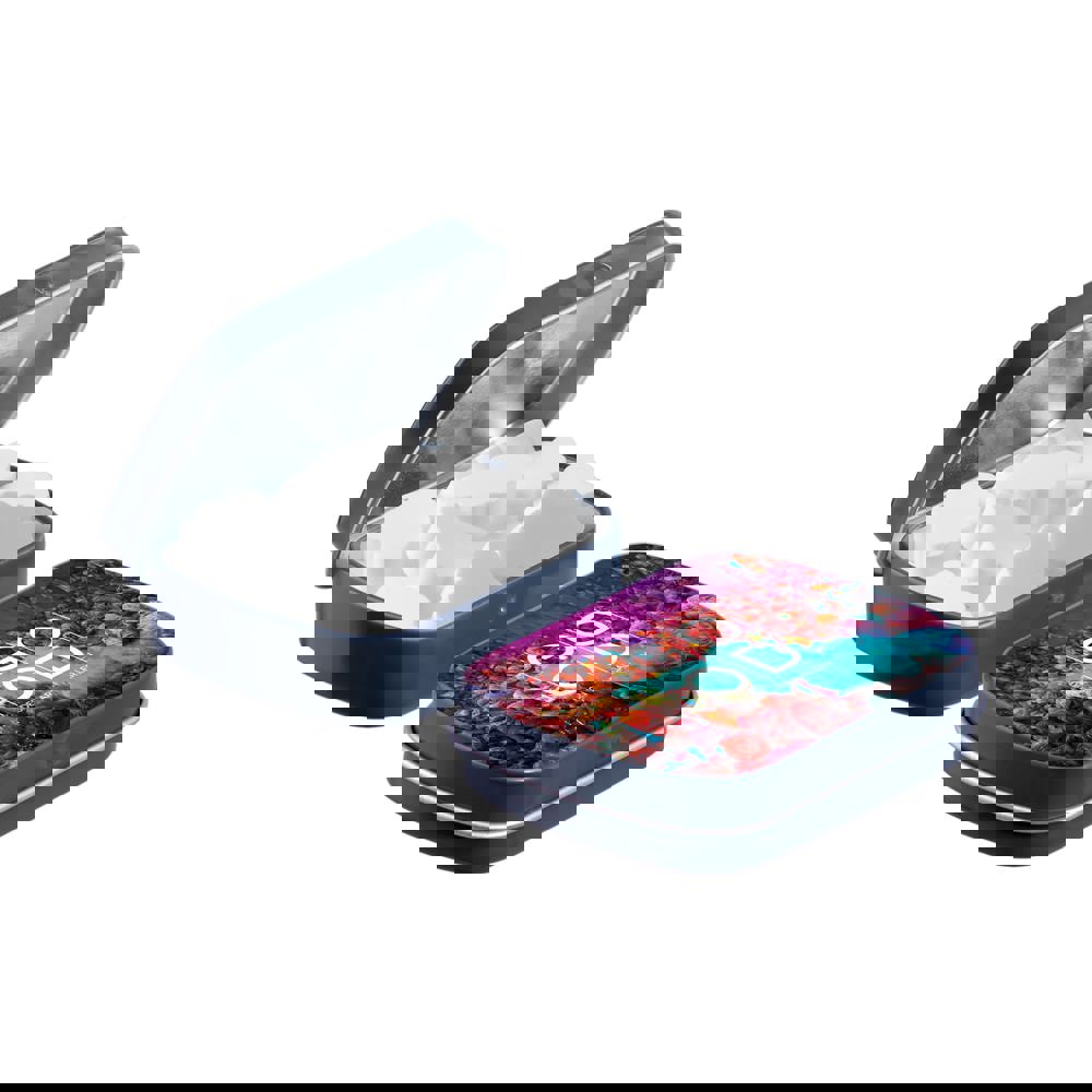 Mini Klappdeckeldose mit Form Pfefferminz - Dunkel Grau