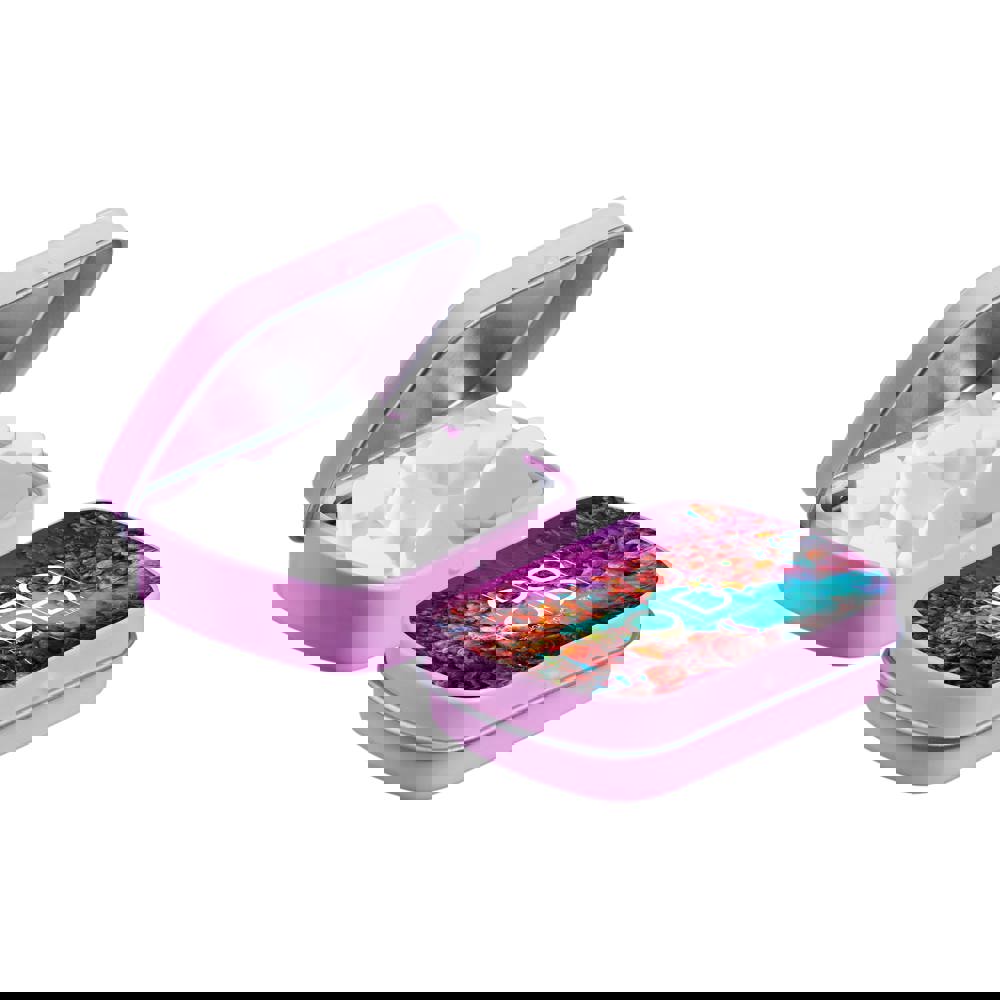 Mini Klappdeckeldose mit Form Pfefferminz - rosa