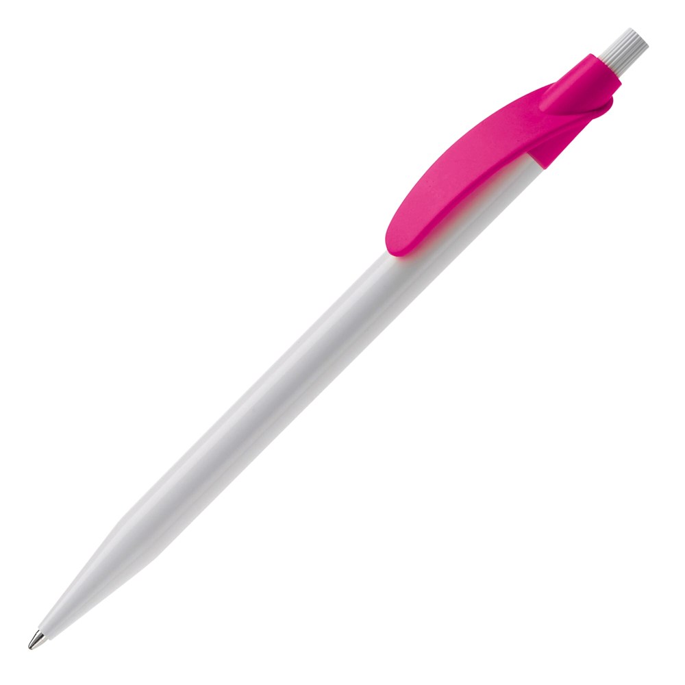 Kugelschreiber Cosmo Hardcolour - Weiss / Rosa
