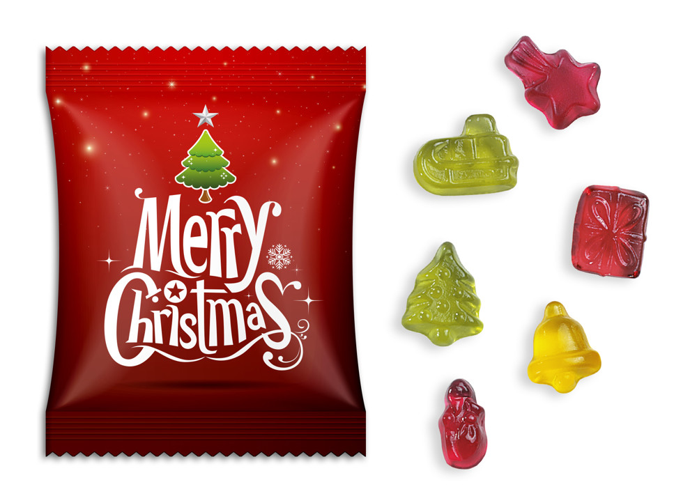Fruchtgummi Weihnachtsedition - Frohe Weihnachten