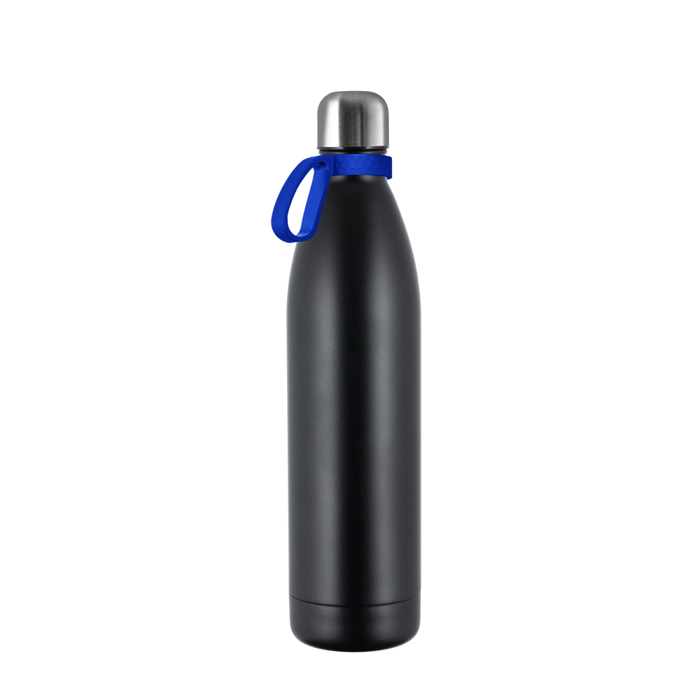 Thermotrinkflasche RETUMBLER-NIZZA XL - schwarz, silber, blau