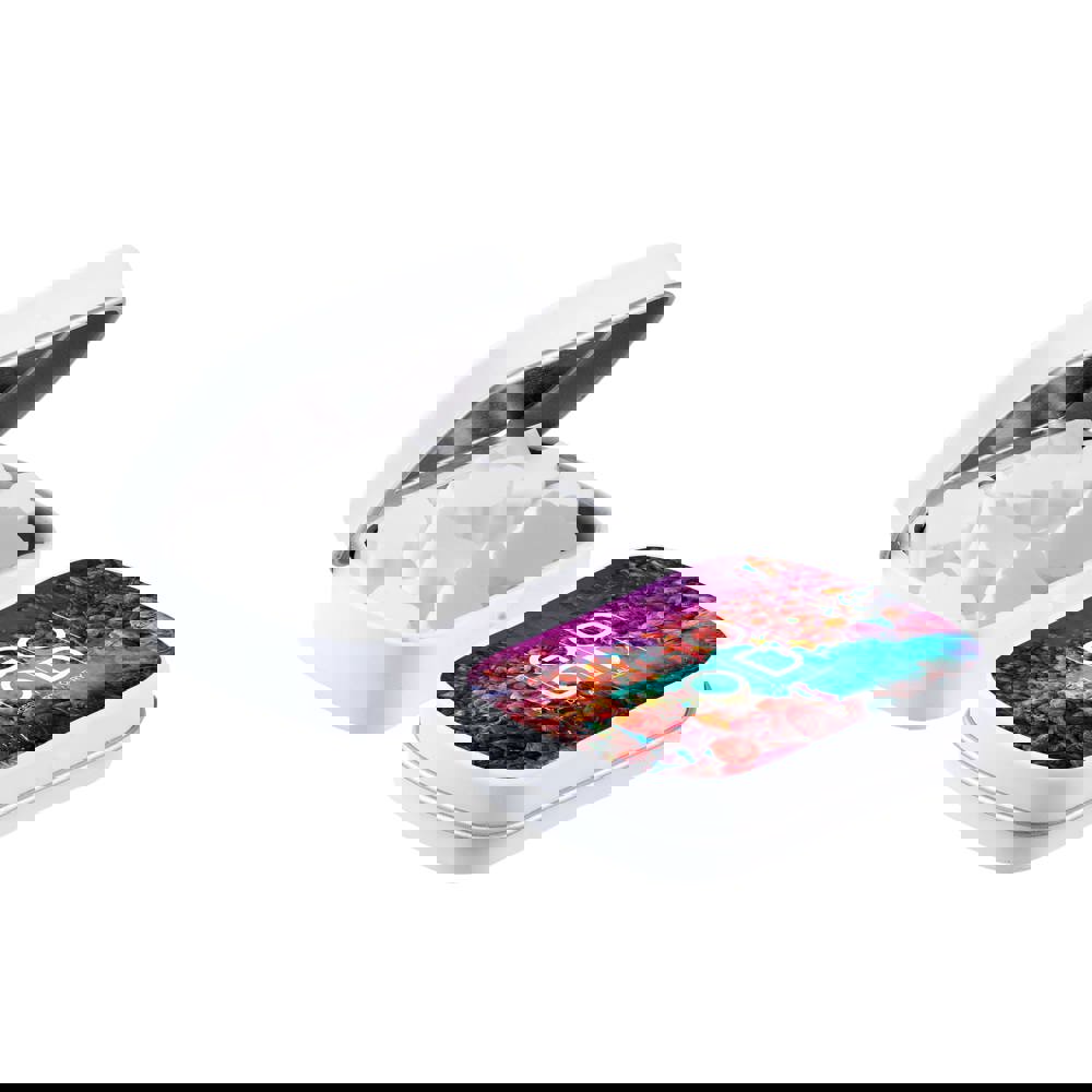 Mini Klappdeckeldose mit Form Pfefferminz - Matt Weiß