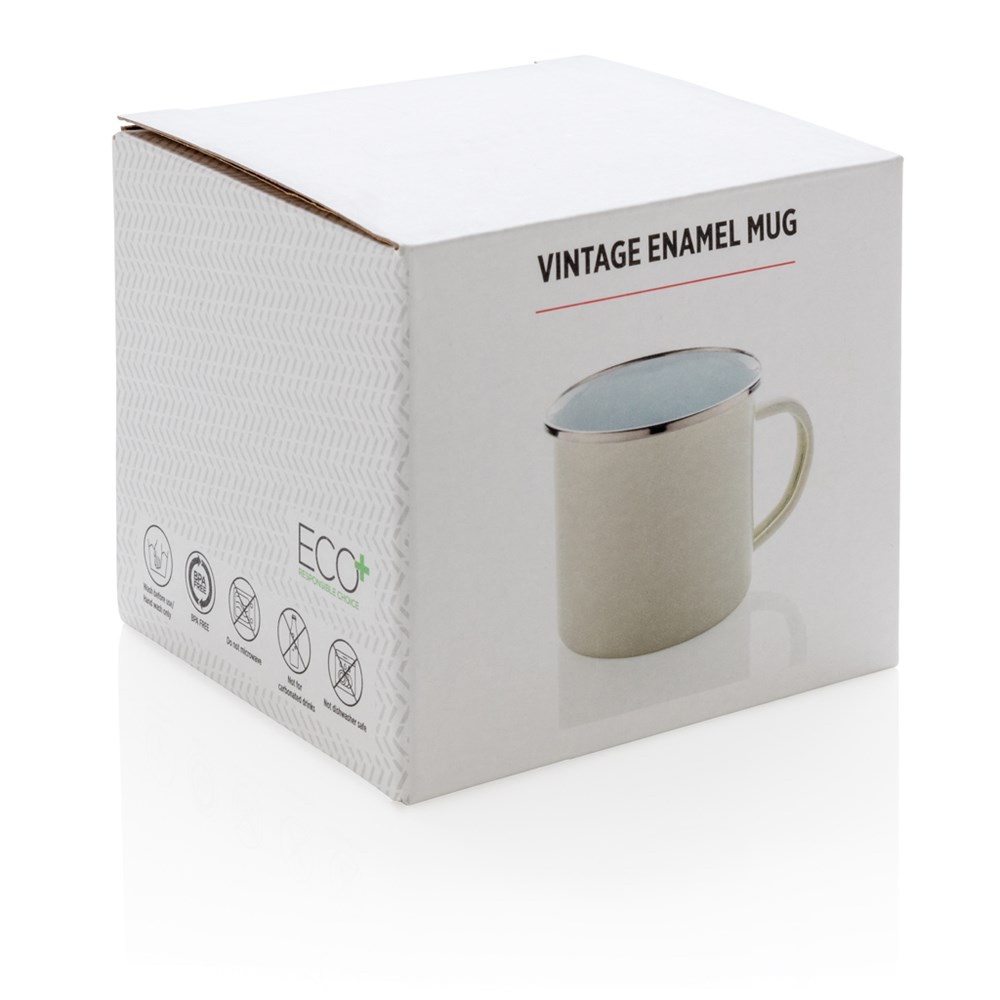 Vintage Emaille Becher