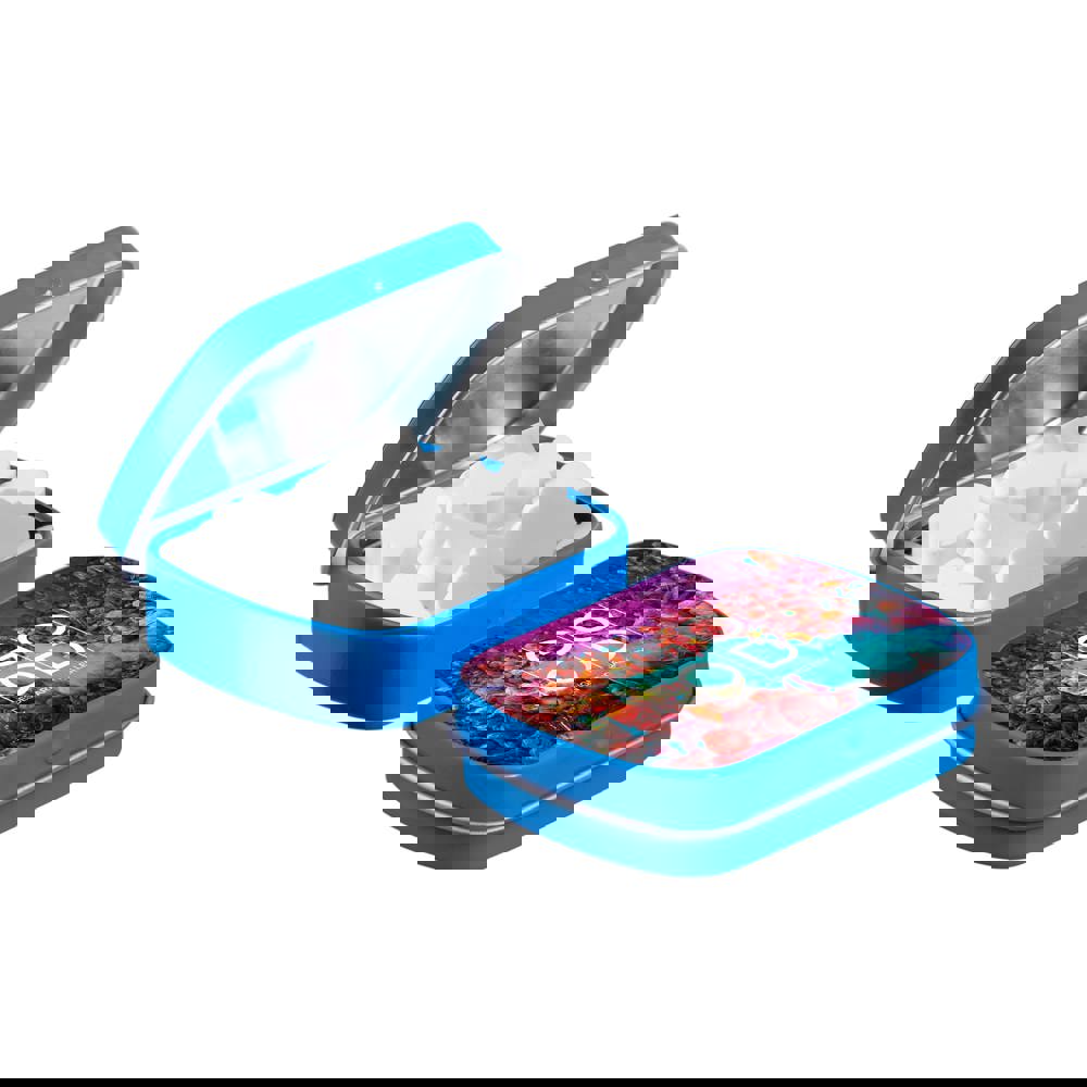 Mini Klappdeckeldose mit Form Pfefferminz - Kobalt