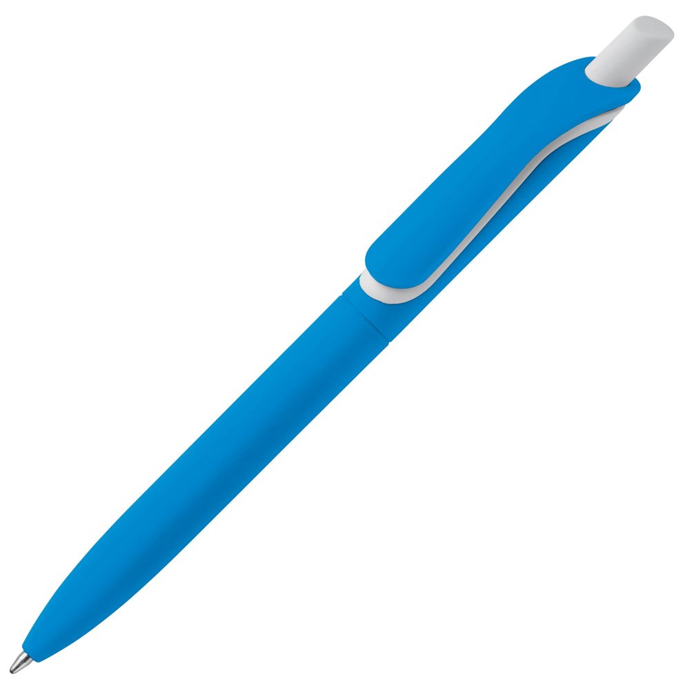 Kugelschreiber ClickShadow softtouch R-ABS - blau