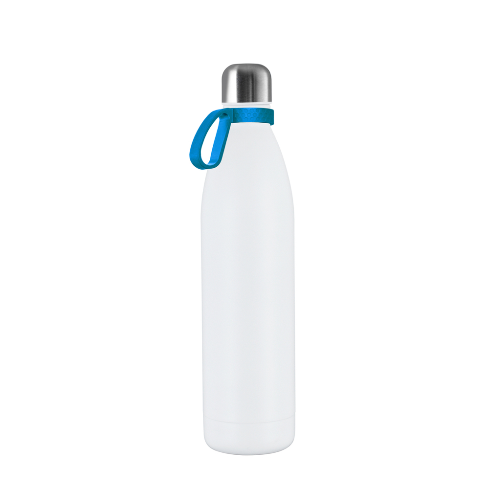 Thermotrinkflasche RETUMBLER-NIZZA XL - silber, weiß, cyan