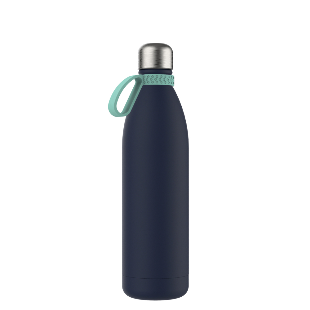 Thermotrinkflasche RETUMBLER-NIZZA XL - hellblau, marineblau, silber