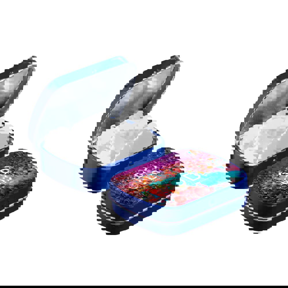 Mini Klappdeckeldose mit Form Pfefferminz - Blau