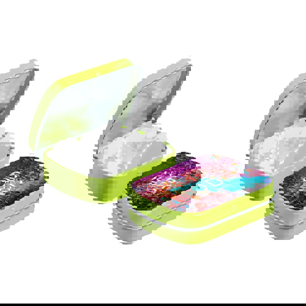 Mini Klappdeckeldose mit Form Pfefferminz - Limettengrün