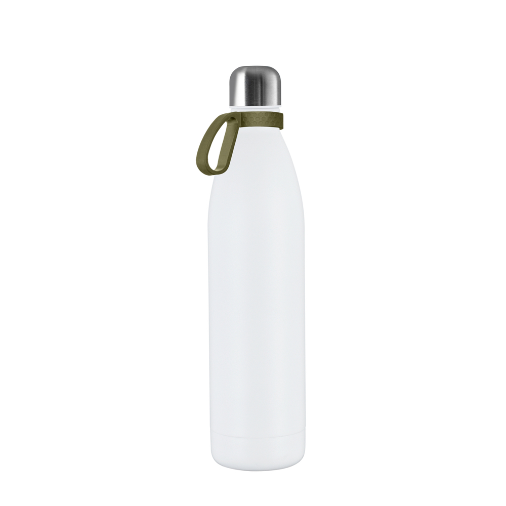 Thermotrinkflasche RETUMBLER-NIZZA XL - silber, weiß, olivgrün